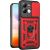 Чохол із захистом камери Deexe Armor Shield для Xiaomi Redmi 17 - Red: фото 1 з 9