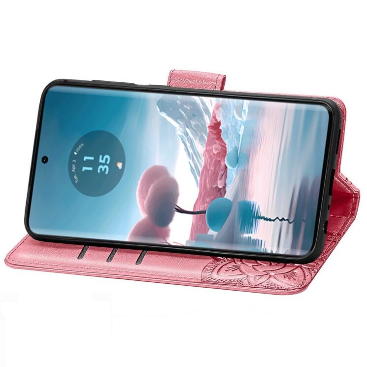 Чехол UniCase Butterfly Pattern для Motorola Edge 40 Neo - Pink: фото 3 из 5