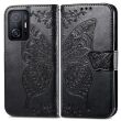 Чехол UniCase Butterfly Pattern для Xiaomi 11T / 11T Pro - Black (285819B)