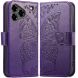 Чехол UniCase Butterfly Pattern для ZTE Blade A76 - Dark Purple (402907DV). Фото 1 из 10