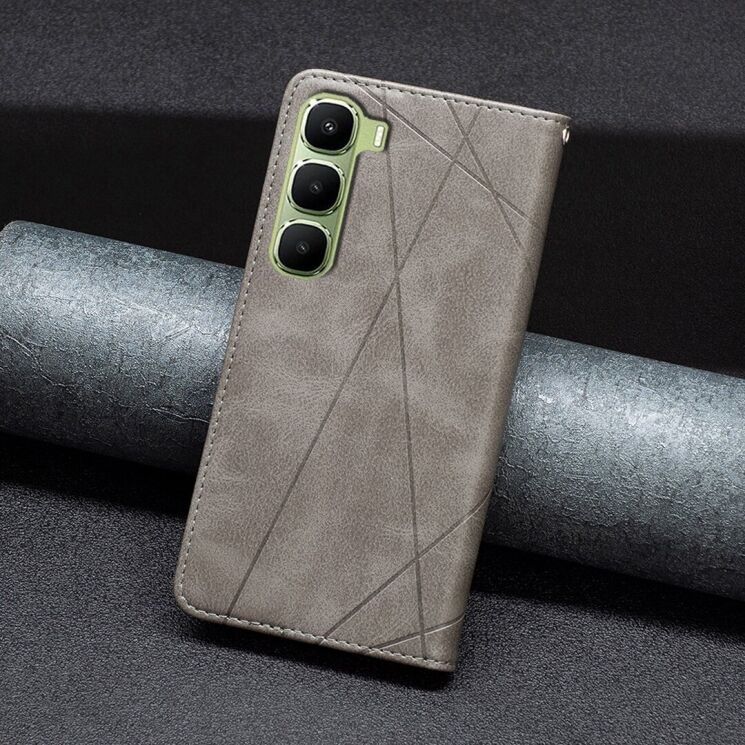 Чохол UniCase Geometric Pattern для Infinix Hot 60 Pro Plus - Grey: фото 6 з 8
