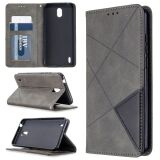 Чехол-книжка с кармашками UniCase Geometric Pattern для Nokia 1.3 - Grey: фото 1 из 10