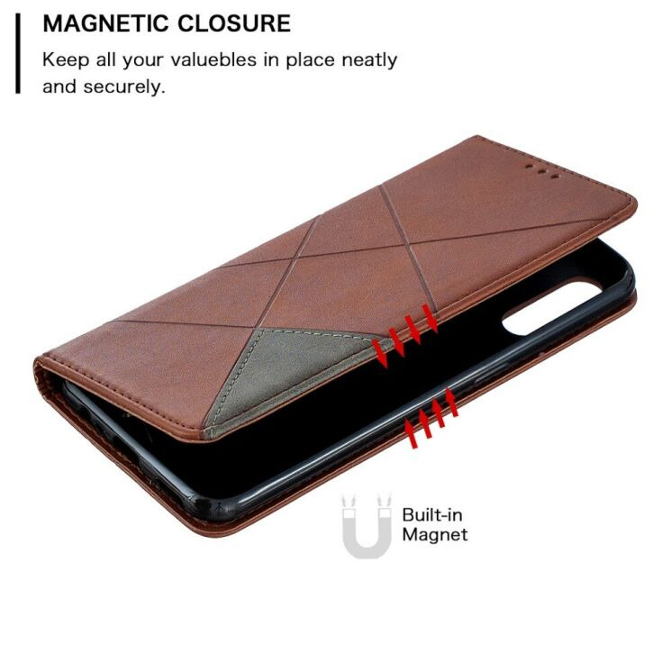 Чехол-книжка с кармашками UniCase Geometric Pattern для OPPO A31 - Coffee: фото 7 из 10