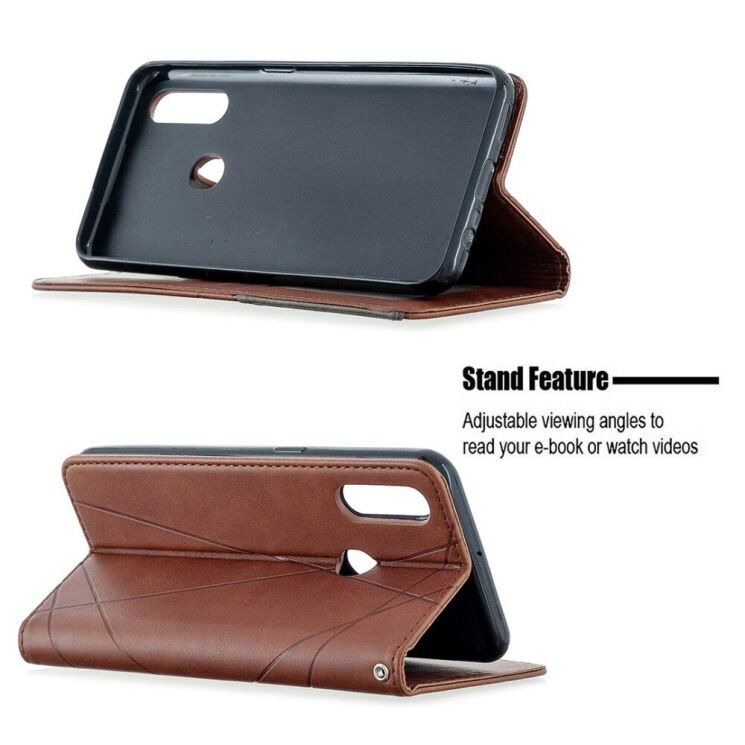 Чехол-книжка с кармашками UniCase Geometric Pattern для OPPO A31 - Coffee: фото 5 из 10