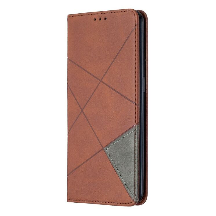 Чехол-книжка с кармашками UniCase Geometric Pattern для OPPO A31 - Coffee: фото 2 из 10