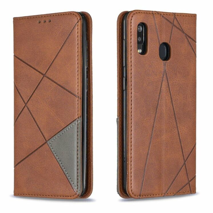 Чохол UniCase Geometric Pattern для Samsung Galaxy A20 (A205) / A30 (A305) - Coffee: фото 6 з 11