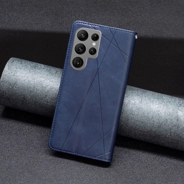 Чехол UniCase Geometric Pattern для Samsung Galaxy S24 Ultra - Blue: фото 4 из 8