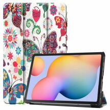 Чехол UniCase Life Style для Samsung Galaxy Tab S6 lite / S6 Lite (2022/2024) - Butterflies and Flowers: фото 1 из 9