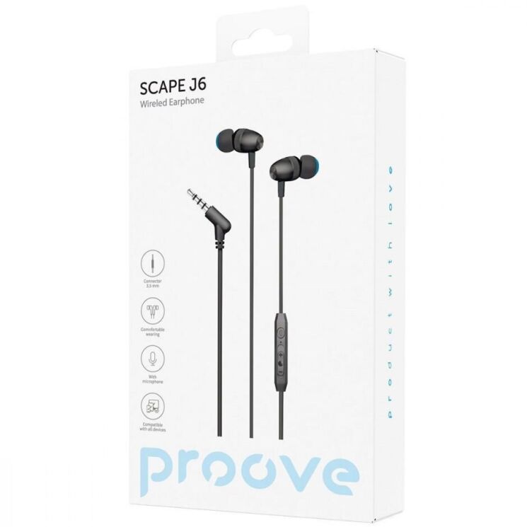 Гарнитура Proove Scape J6 - Black: фото 2 из 3