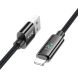 Кабель Hoco U125 Benefit USB to Lightning (2.4A, 1.2m) - Black (896231B). Фото 2 з 7