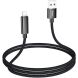 Кабель Hoco U125 Benefit USB to Lightning (2.4A, 1.2m) - Black (896231B). Фото 4 з 7