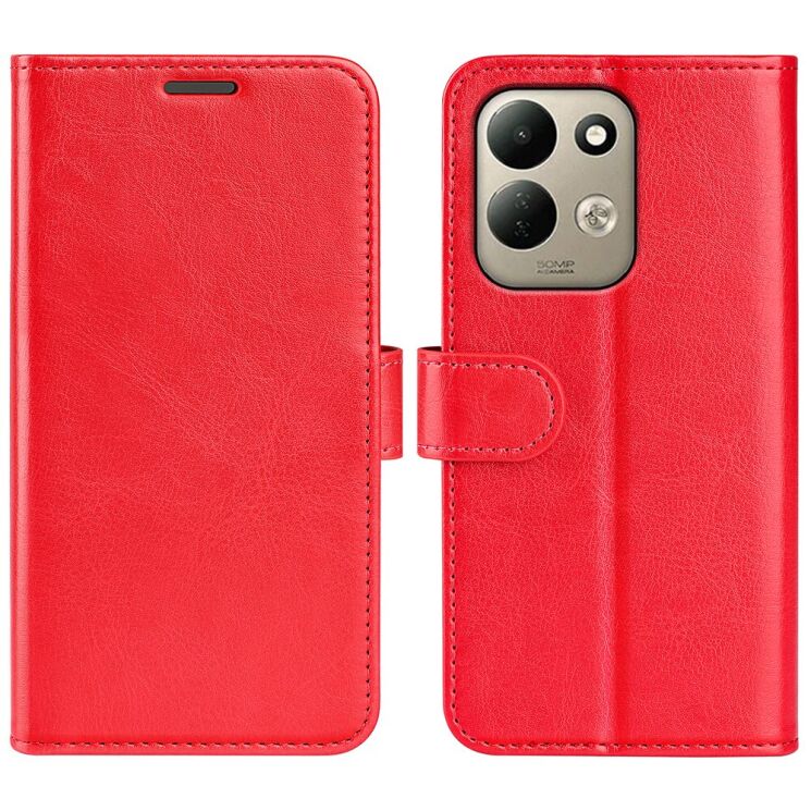 Классический чехол-книжка Deexe Wallet Style для Xiaomi Redmi 17 - Red (429002R) Классический чехол-книжка Deexe Wallet Style для Xiaomi Redmi 17 - Red: фото 1 из 7