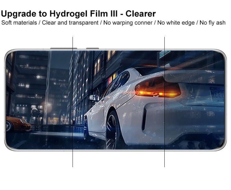 Комплект защитных пленок IMAK Full Coverage Hydrogel Film для Huawei P40 Pro: фото 9 из 18