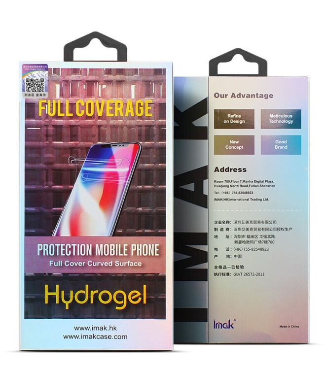 Комплект защитных пленок на заднюю панель IMAK Full Coverage Hydrogel Film для Xiaomi Poco F3 / Redmi K40 / Redmi K40 Pro / Mi 11i: фото 11 из 12