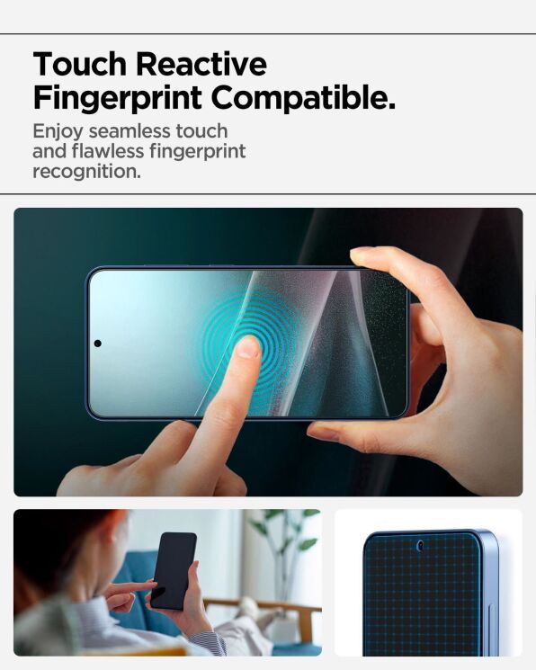 Защитная пленка Spigen (SGP) Elite Shield EZ Fit для Samsung Galaxy S25 (S931) AFL09091: фото 9 из 12