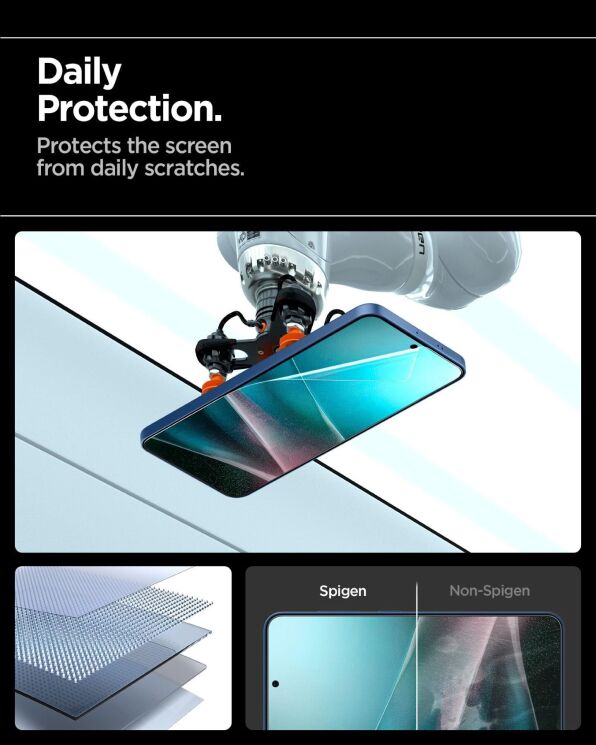 Защитная пленка Spigen (SGP) Elite Shield EZ Fit для Samsung Galaxy S25 (S931) AFL09091: фото 11 из 12