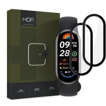 Комплект защитных стекол (2шт) HOFI Hybrid Pro+ Set для Xiaomi Mi Smart Band 9 - Black: фото 1 из 2