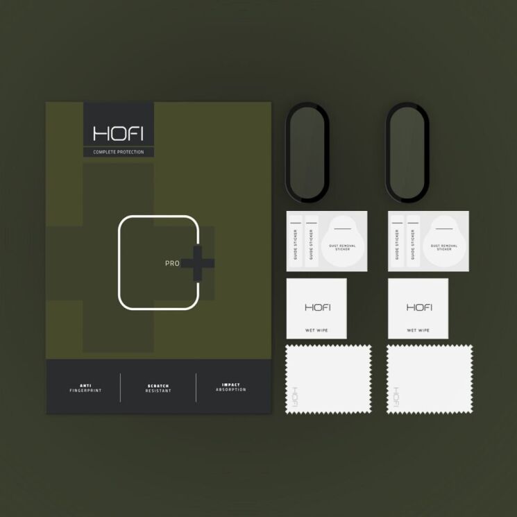 Комплект защитных стекол (2шт) HOFI Hybrid Pro+ Set для Xiaomi Mi Smart Band 9 - Black: фото 2 из 2
