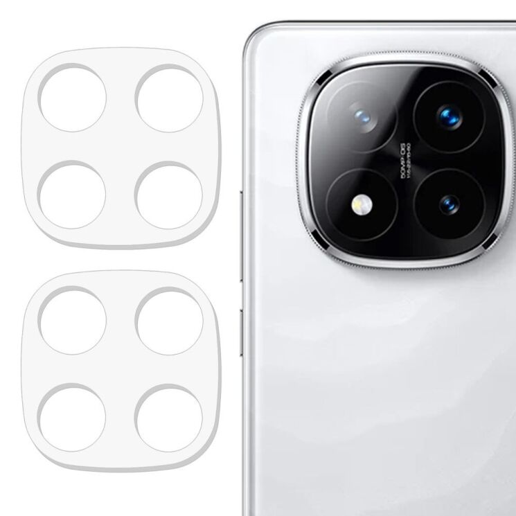 Комплект защитных стекол на заднюю камеру Deexe Camera Lens Protector для Xiaomi Redmi Note 14 Pro: фото 1 из 5