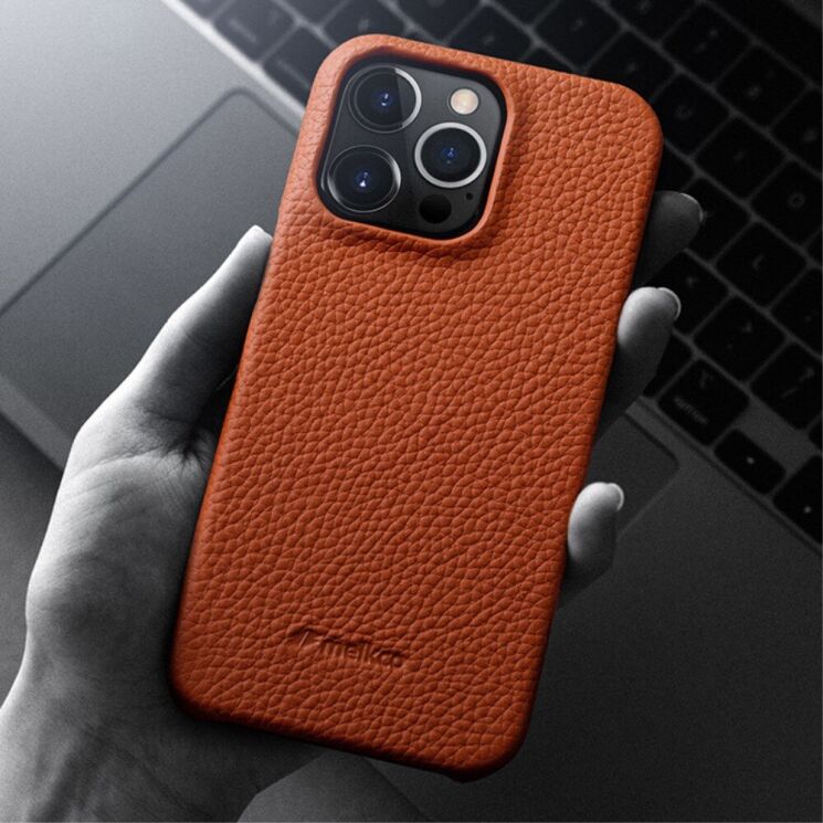 Шкіряний чохол MELKCO Leather Case для Apple iPhone 15 Pro - Red: фото 3 з 5