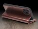 Кожаный чехол QIALINO Classic Case для Apple iPhone 12 Pro Max - Brown (253444Z). Фото 13 из 16