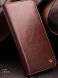 Кожаный чехол QIALINO Classic Case для Apple iPhone 12 Pro Max - Brown (253444Z). Фото 6 из 16