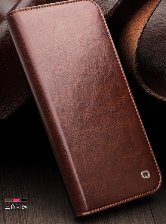 Кожаный чехол QIALINO Classic Case для Apple iPhone 12 Pro Max - Brown: фото 6 из 16