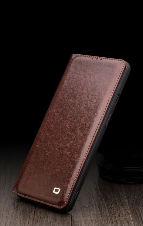 Кожаный чехол QIALINO Classic Case для OnePlus 7T - Brown: фото 8 из 13