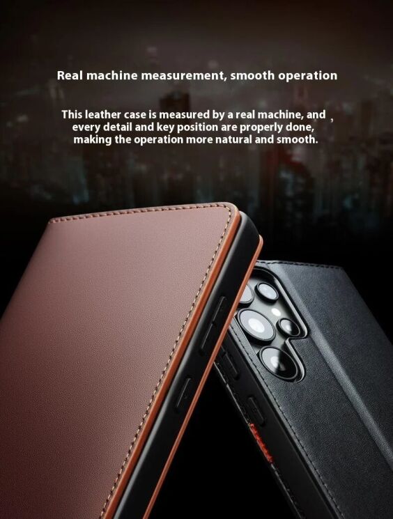 Шкіряний чохол QIALINO Classic Case для Samsung Galaxy S25 (S931) - Black: фото 13 з 13