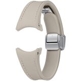 Оригинальный ремешок D-Buckle Hybrid Eco-Leather Band (S/M) для Samsung Galaxy Watch 4 / 4 Classic / 5 / 5 Pro / 6 / 6 Classic / 7 / FE (ET-SHR93SAEGEU) - Etoupe: фото 1 из 4