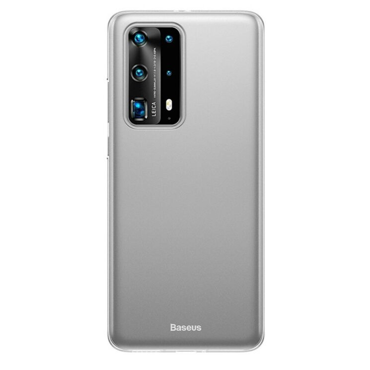 Пластиковый чехол BASEUS Wing Series для Huawei P40 Pro - White: фото 1 из 10