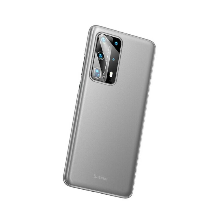 Пластиковый чехол BASEUS Wing Series для Huawei P40 Pro - White: фото 2 из 10