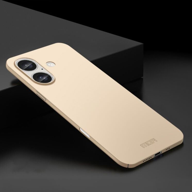 Пластиковый чехол MOFI Slim Shield для Apple iPhone 16 - Gold: фото 2 из 9