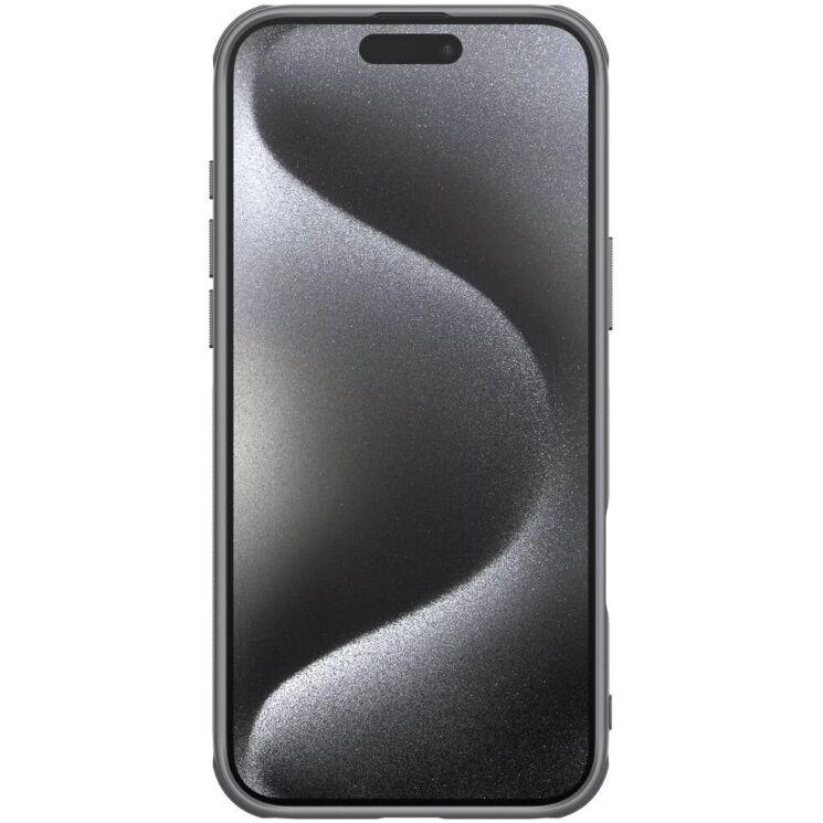 Пластиковый чехол NILLKIN Frosted Shield для Apple iPhone 16 Pro Max - Grey: фото 4 из 18