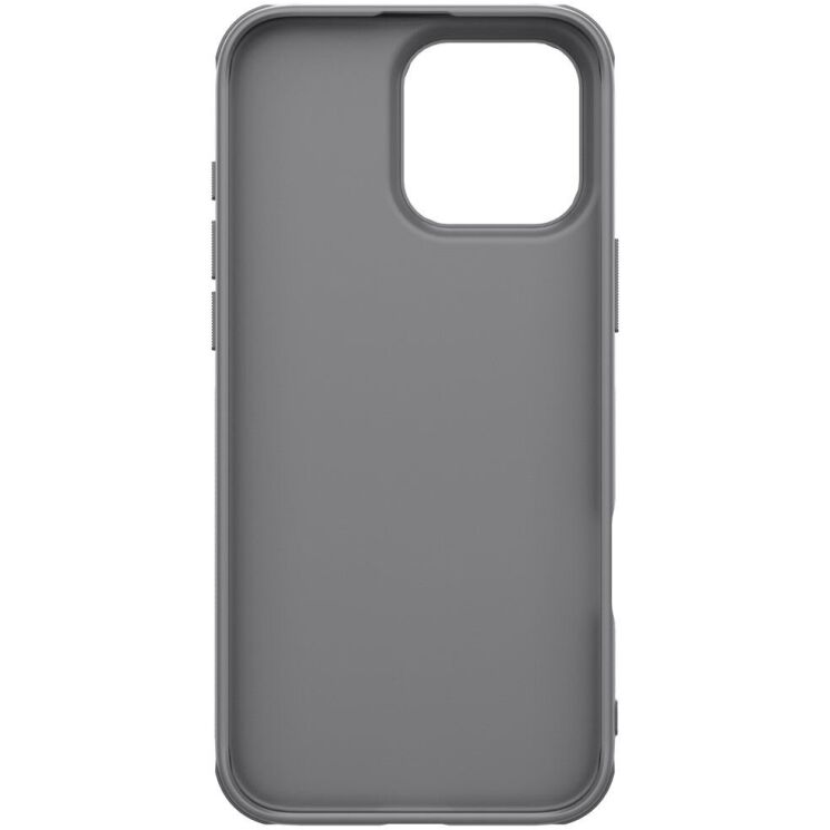 Пластиковый чехол NILLKIN Frosted Shield для Apple iPhone 16 Pro Max - Grey: фото 6 из 18