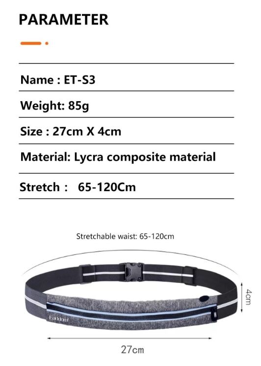 Поясна сумка Earldom ET-S3 - Black: фото 9 з 9