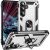 Противоударный чехол с подставкой Deexe Armor Case для Samsung Galaxy S26 FE - Silver: фото 1 из 7