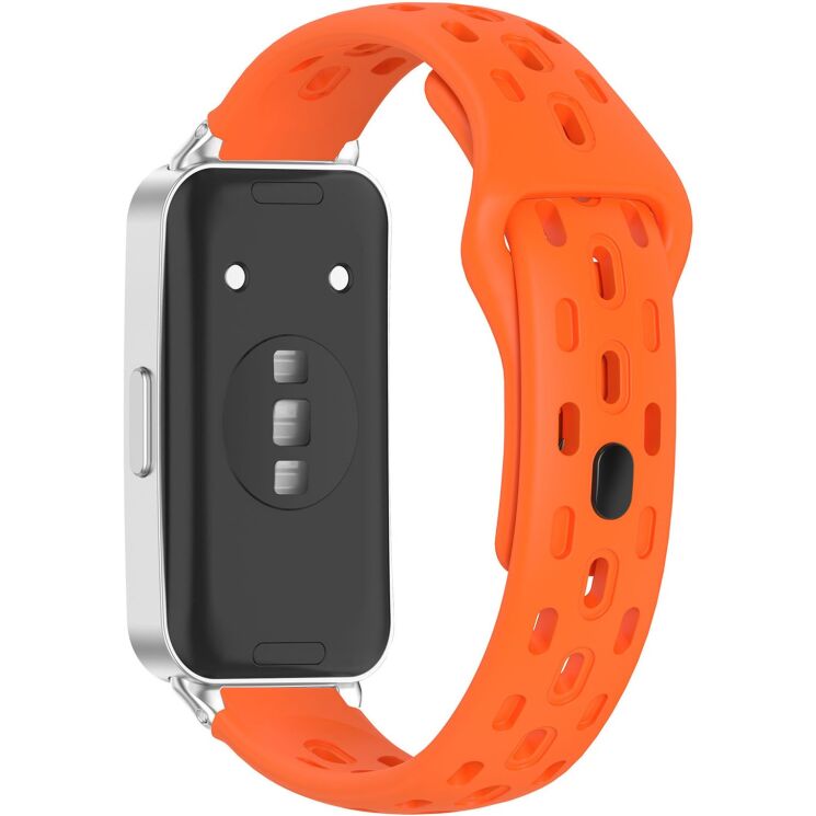 Ремешок Deexe Eclipse для Huawei Band 11 Pro / Band 11 - Orange: фото 1 из 9
