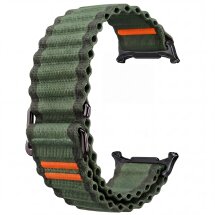Ремешок Deexe Flow Snap для Samsung Galaxy Watch Ultra 2 / Ultra / Ultra (2025) - Army Green: фото 1 из 4