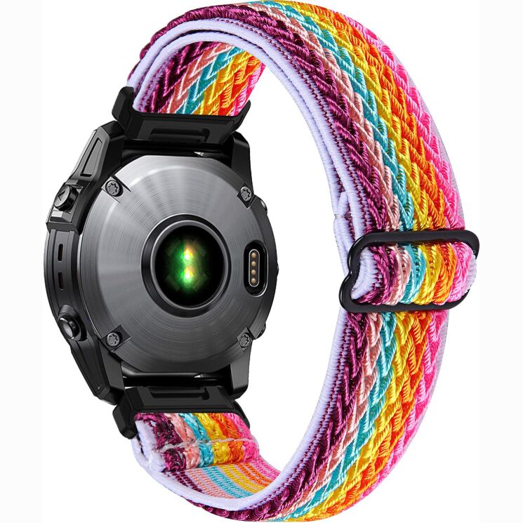 Ремешок Deexe Knitted Strap для Garmin Fenix 8 (47mm) / Fenix E (47mm) / Quatix 8 (47mm) - Colorful (367407C) Ремешок Deexe Knitted Strap для Garmin Fenix 8 (47mm) / Fenix E (47mm) / Quatix 8 (47mm) - Colorful: фото 1 из 5