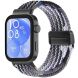 Ремешок Deexe Knitted Strap для Huawei Watch Fit 3 / Fit 4 / Fit 4 Pro - Black / Coffee (357121BC). Фото 2 из 7