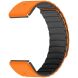 Ремешок Deexe Magnetic Band для часов Garmin c креплением Quick Fit 26mm - Orange / Black (369101BO). Фото 2 из 5