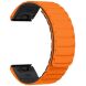 Ремешок Deexe Magnetic Band для часов Garmin c креплением Quick Fit 26mm - Orange / Black (369101BO). Фото 4 из 5