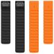 Ремешок Deexe Magnetic Band для часов Garmin c креплением Quick Fit 26mm - Orange / Black (369101BO). Фото 5 из 5