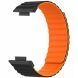 Ремінець Deexe Magnetic Band для Huawei Watch Fit 3 - Black / Orange (357110BO). Фото 3 з 3