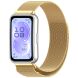 Ремешок Deexe Milanese Stainless Steel для Huawei Band 11 Pro / Band 11 - Gold (410601F). Фото 2 из 5