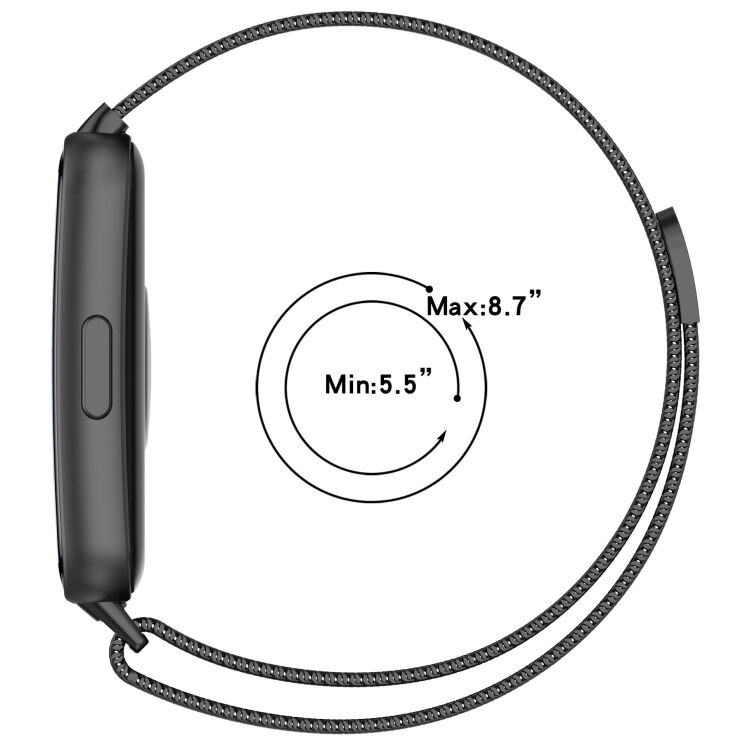 Ремешок Deexe Milanese Stainless Steel для Huawei Band 11 Pro / Band 11 - Gold: фото 5 из 5