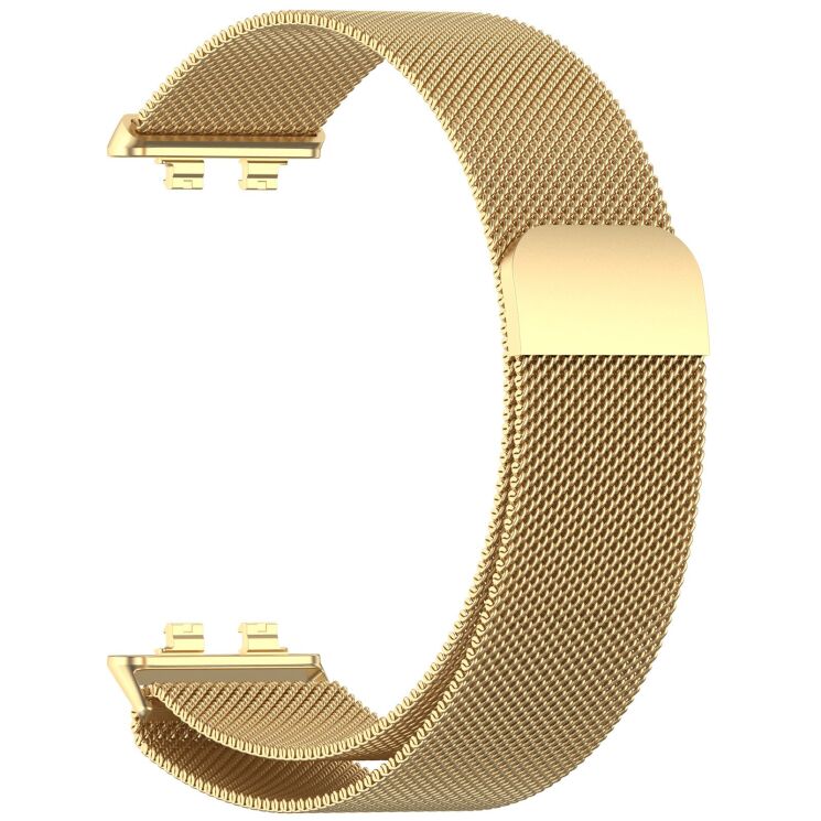 Ремешок Deexe Milanese Stainless Steel для Huawei Band 11 Pro / Band 11 - Gold: фото 1 из 5