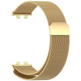 Ремешок Deexe Milanese Stainless Steel для Huawei Band 11 Pro / Band 11 - Gold: фото 1 из 5