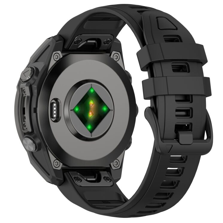 Ремінець Deexe Modern Strap для годинників Garmin з шириною кріплення QuickFit 20mm - Black: фото 1 з 7